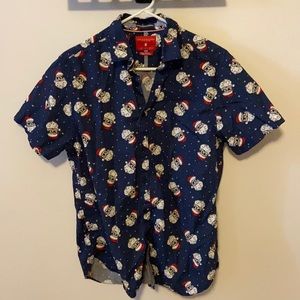 Denim and the Flower Santa Claus Party Shirt